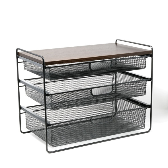 ORIGAMI CRAFT DESKTOP ORGANIZER - BLACK