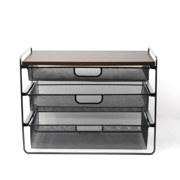 ORIGAMI CRAFT DESKTOP ORGANIZER - BLACK