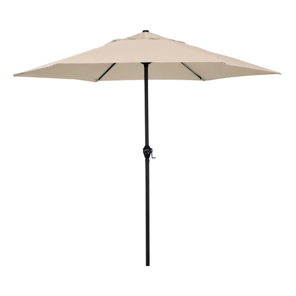 ASTELLA 9'RD CRANK OPEN TILTING MARKET UMBRELLA - ANTIQUE BEIGE