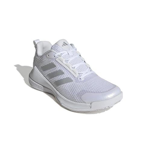 ADIDAS WOMENS NOVAFLIGHT 2 SHOES SIZE 8 White/Silver Metallic/White