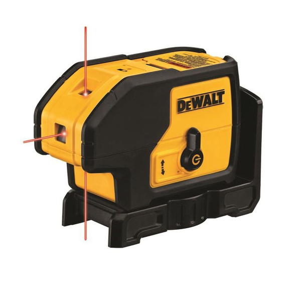 DEWALT 100 FT. RED SELF-LEVELING 3-SPOT LASER LEVEL - BLACK/YELLOW