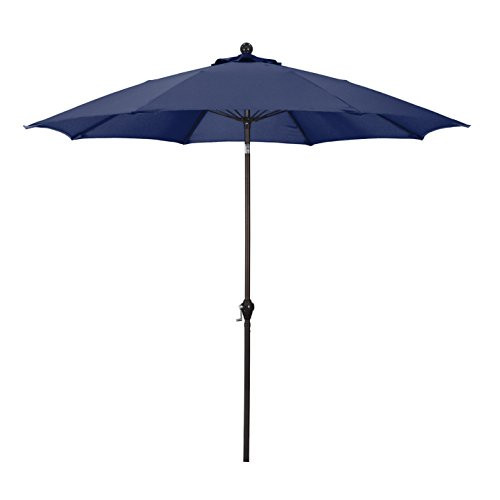 ASTELLA UMBRELLA ALUS SERIES 9 FT. ECONOMY MARKET UMBRELLA - NAVY BLUE/BRONZE
