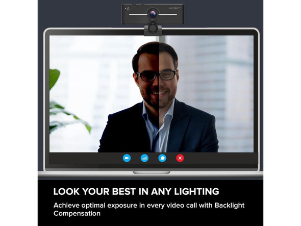 Creative Live! Cam 4K UHD USB Webcam w/ Backlight Compensation - Up to 60 FPS,