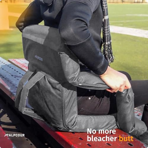 Reclining Stadium Seats for Bleachers with Back Support – Wide Bleacher Chair