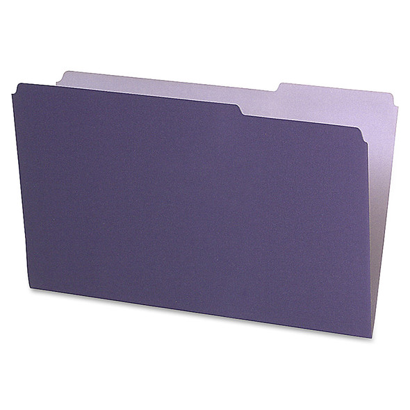 PENDAFLEX LEGAL-SIZE INTERIOR FILE FOLDERS, 1/3 CUT, VIOLET, BOX OF 100