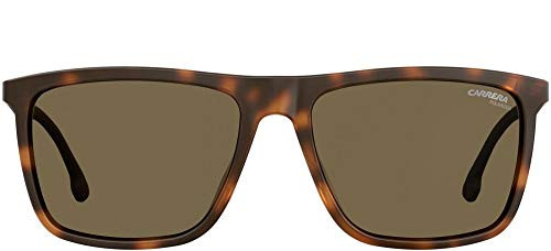 8032/S-57 CARRERA PLASTIC UNISEX RECTANGLE SUNGLASSES LIGHT HAVANA TORTOISE