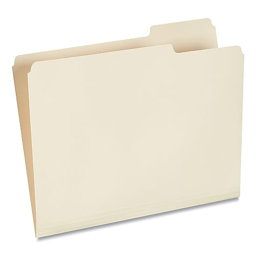 UNIVERSAL TOP TAB FILE FOLDERS 1/3-CUT TABS UNV12123 - MANILA