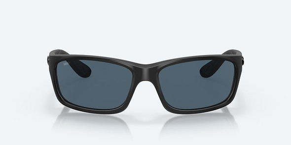 COSTA DEL MAR JOSE SUNGLASSES - BLACKOUT FRAME, GRAY POLARIZED LENSES, 62-16-130