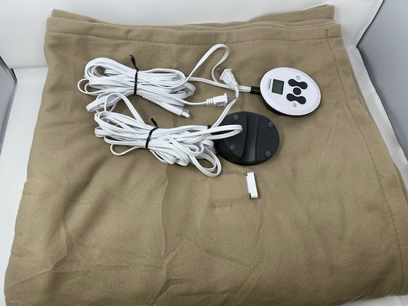 SUNBEAM HEATED QUEEN BLANKET - MUSHROOM