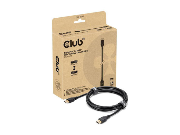 Club3D P580-035-4K6 Black DisplayPort Cable Male to Male