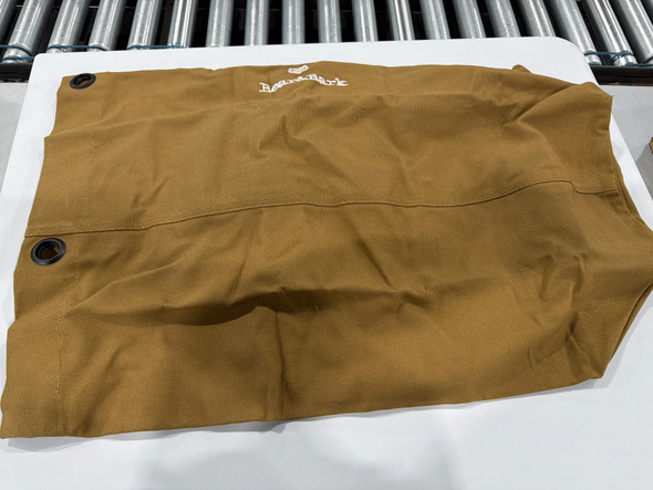 BEAR & BARK TOP LOAD CANVAS DUFFEL BAG 34" X 20" - COYOTE