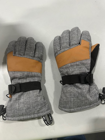 GENERIC WINTER ADJUSTABLE GLOVES - GRAY, BROWN, AND BLACK