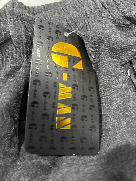G-MAN GREY SPORTS DRAWSTRING SWEAT PANTS - SIZE: MEN M - GRAY New