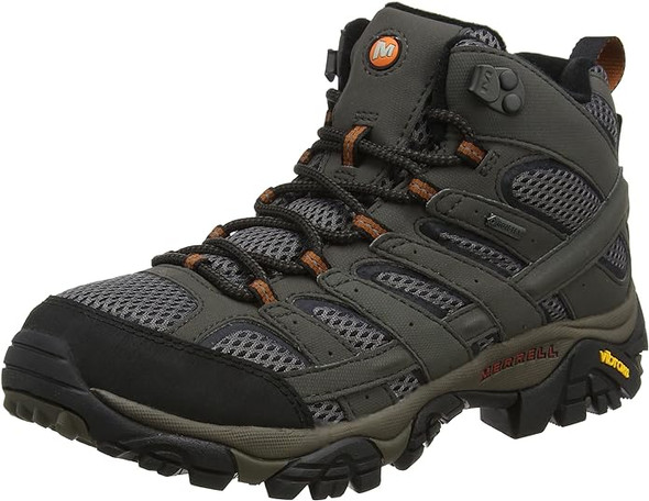 MERRELL MEN'S MOAB 2 MID GTX HIKING BOOT - SIZE: MEN 10 - BELUGA New