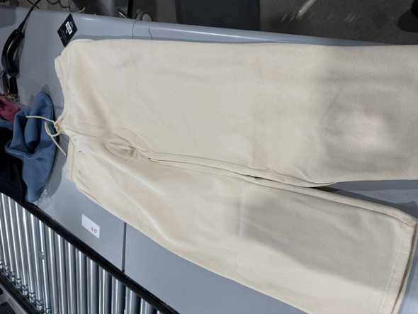 BLUE ICE HEAVYWEIGHT WIDE LEG LOOSE FIT FLEECE SWEATPANTS,SIZE: WOMEN XL - CREAM New