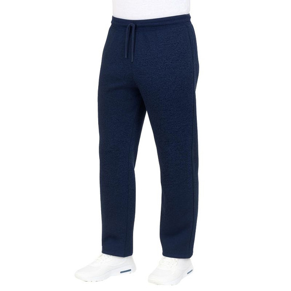 BLUE ICE MEN'S FLEECE SWEATPANTS WITH OPEN BOTTOM - SIZE: MEN XL - NAVY New