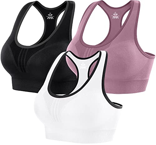 HEATHYOGA HIGH IMPACT SPORTS BRAS FOR WOMEN HIGH SUPPORT PADDED SPORTS BRA L New
