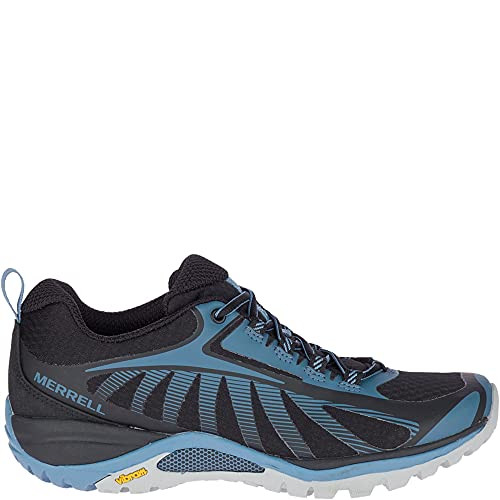 J034432 Merrell women's Siren Edge 3 Shoes, Black/ Bluestone, Size 9