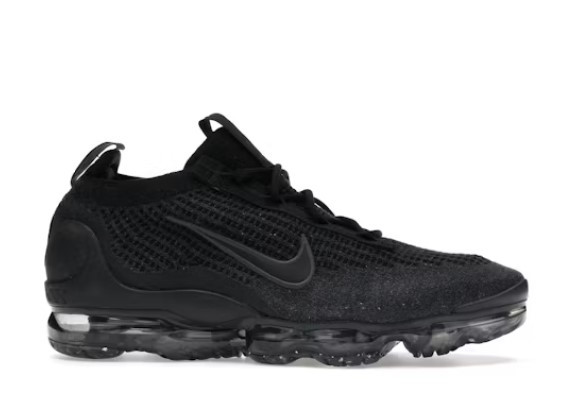 NIKE AIR VAPORMAX 2021 FK - SIZE: MEN 12 (AU/UK M11) (EU M46) - BLACK