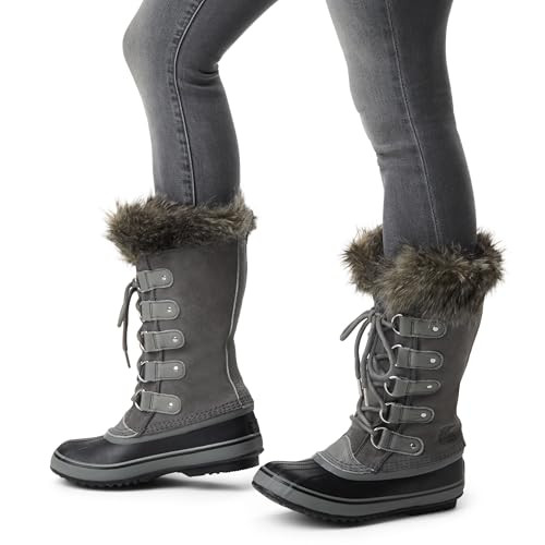 Sorel Womens Joan of Arctic Waterproof Boots - Quarry/Black - Size 9