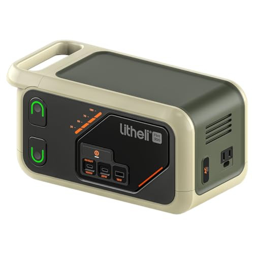 LITHELI PORTABLE POWER STATION 300SE 255WH 100W USB-C 110V PURE SINE WAVE AC