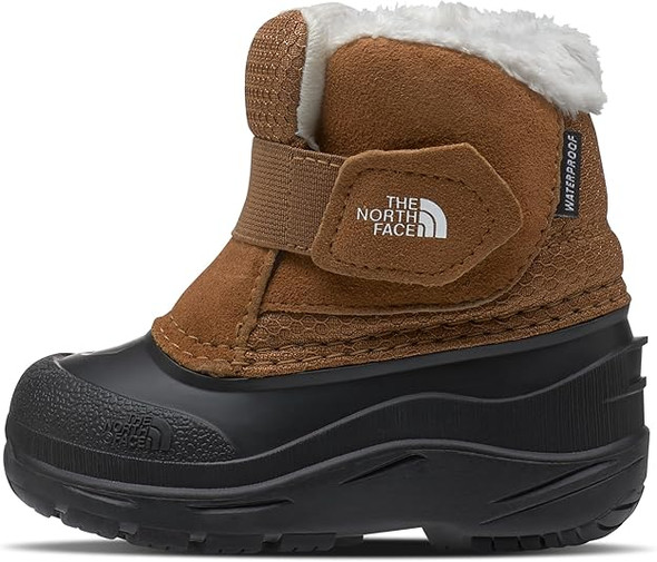 THE NORTH FACE TODDLER ALPENGLOW II BOOTS - SIZE: YOUTH 8 - TOASTED BROWN