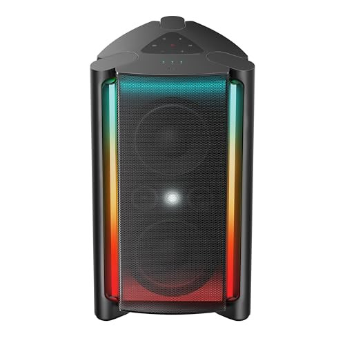TCL TP300K PORTABLE BLUETOOTH PARTY SPEAKER 8 RGB LIGHT SHOWS - BLACK