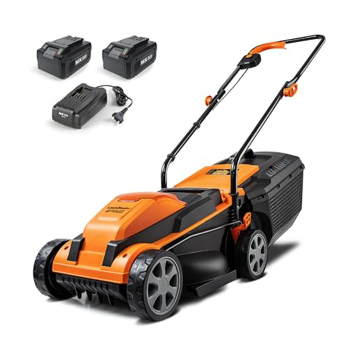 LAWNMASTER CLM2413A CORDLESS 13-INCH LAWN MOWER 24V WITH 2.4AH BATTERY - ORANGE