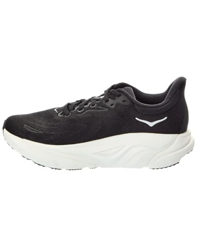 HOKA WOMENS ARAHI 8 SIZE 10 MATERIAL BLACK/WHITE