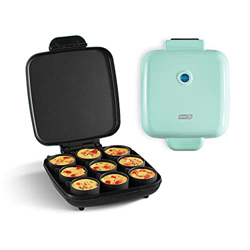 DASH FAMILY SIZE EGG BITE MAKER 94987841 MAKES 9 EGG BITES NONSTICK - TEAL