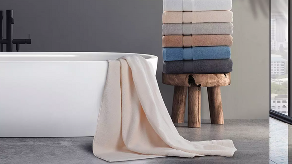 KATHY IRELAND ZERO TWIST COTTON PLUSH OVERSIZED BATH SHEET SET (2 PACK) - WHITE