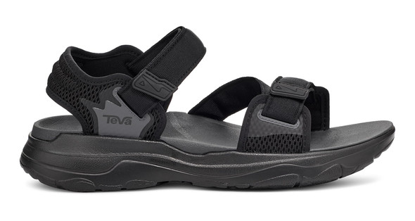 TEVA ZYMIC SANDALS - SIZE: MEN 12 - BLACK