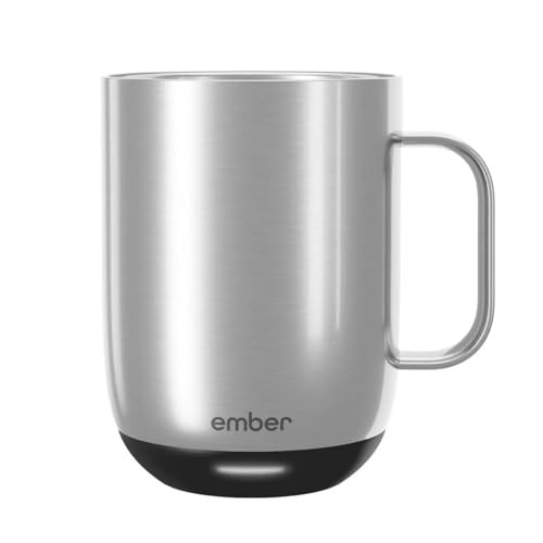 EMBER MUG 2 14 OZ TEMPERATURE CONTROL SMART MUG STAINLESS STEEL CM191407US-SS New