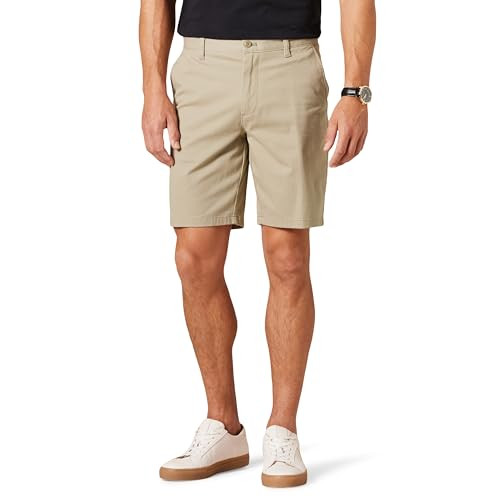 AMAZON ESSENTIALS SLIM-FIT 9" STRETCH CHINO SHORTS - SIZE: MEN 33 - TAN New