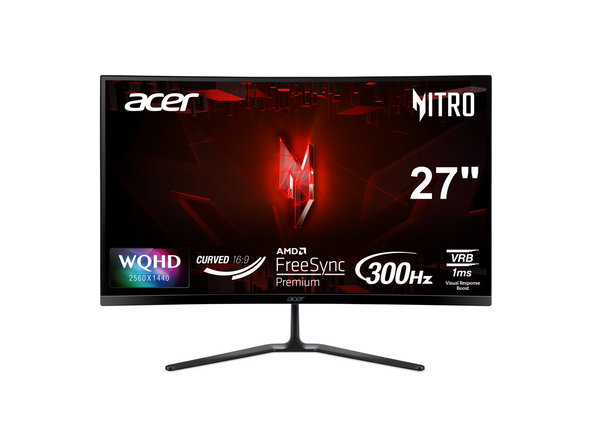 Acer Nitro 27 inch WQHD 2K 1440P 300Hz with AMD FreeSync Premium Technology 1ms