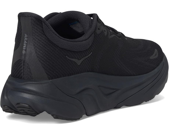 HOKA MENS ARAHI 8 - SIZE: MEN 10.5 (AU/UK M10) (EU M44 2/3) - BLACK/BLACK