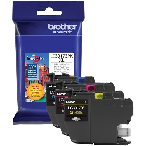 BROTHER LC30173PK INK CARTRIDGE - CYAN, MAGENTA, and YELLOW INKJET - BLUE