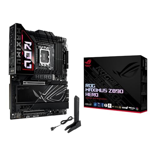 ASUS ROG MAXIMUS Z890 HERO INTEL Z890 LGA 1851 ATX MOTHERBOARD - BLACK