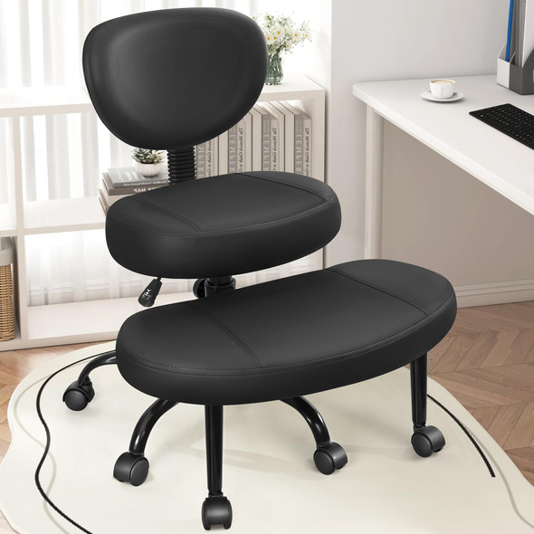 Primy Criss Cross Office Chair - ADHD Cross Legged Chair with Wheels