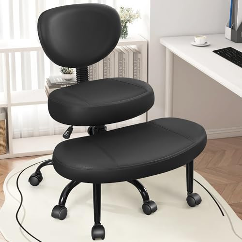 Primy Criss Cross Office Chair - ADHD Cross Legged Chair with Wheels