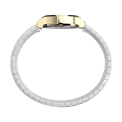 TIMEX WOMEN'S CAVATINA WATCH - TPEARL DIAL, GOLD-TONE CASE - TWO-TONE New