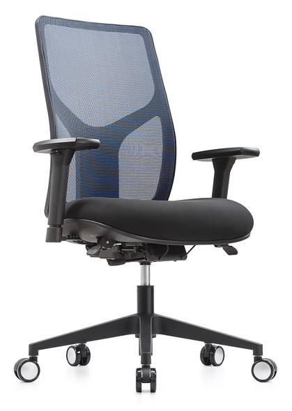 OFFICE DEPOT WORKPRO 4000 SERIES MESH/FABRIC HIGH-BACK EXECUTIVE CHAIR - BLUE