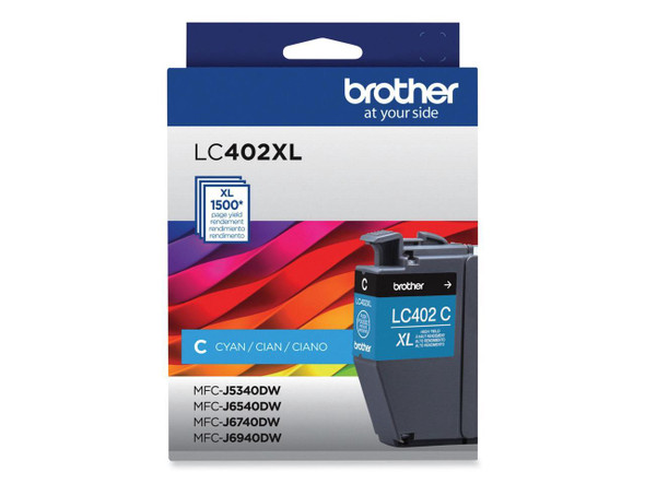 Brother LC402XLCS High-Yield Ink 1500 Page-Yield Cyan