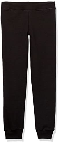 HANES GIRLS COMFORTSOFT ECOSMART JOGGER PANTS, SIZE: YOUTH L, OK288 - BLACK