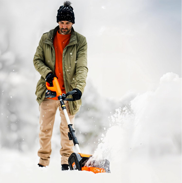 SUPERHANDY CORDLESS SNOW SHOVEL LIGHTWEIGHT 300 LBS/MIN SNOW CAPACITY TOOL ONLY
