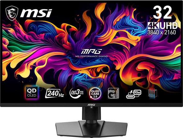 MSI 32" UHD 4K 240Hz with AMD FreeSync Premium Pro & Nvidia G-Sync compatible