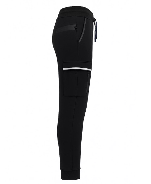 BLUE ICEMEN'S SLIM-FIT CARGO JOGGER PANTS - SIZE: MEN L - BLACK New