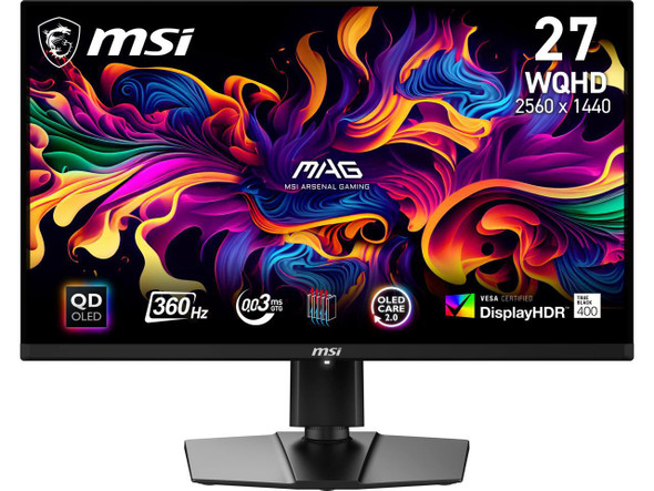 MSI 27" WQHD 2K 1440P 360Hz with FreeSync Premium & G-Sync Compatible 0.03ms