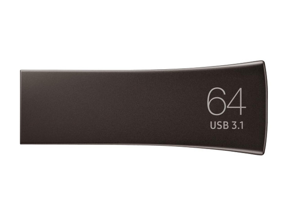 SAMSUNG 64GB BAR Plus (Metal) USB 3.1 Flash Drive, Speed Up to 300MB/s