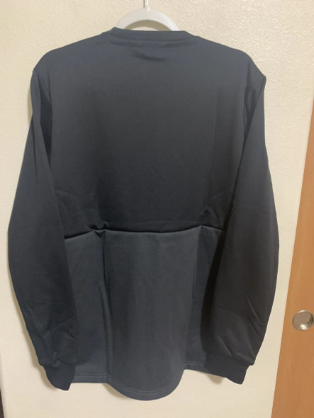 ADIDAS MEN'S TEAM ISSUE CREW SWEATSHIRT - BLACK TOP HALF/GRAY BOTTOM HALF - XL New